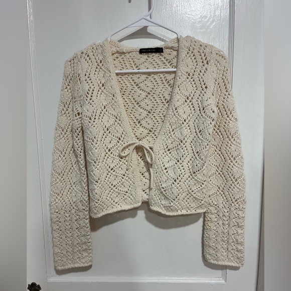 The Limited Cream Knit Women's Cardigan Sweater Size XS - Picture 1 of 3